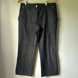 NWOT‼️ ESCADA  “Altered hem “Black Denim Pants size 42 EU / 12 US